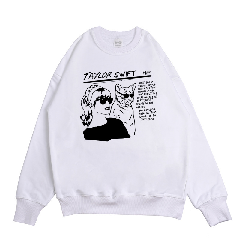 European and American Taylor Swift sweatshirt, loose-fitting, thickened, hooded jacket, unisex, unique style European and American Taylor Swift sweatshirt, loose-fitting, thickened, hooded jacket, unisex, unique style