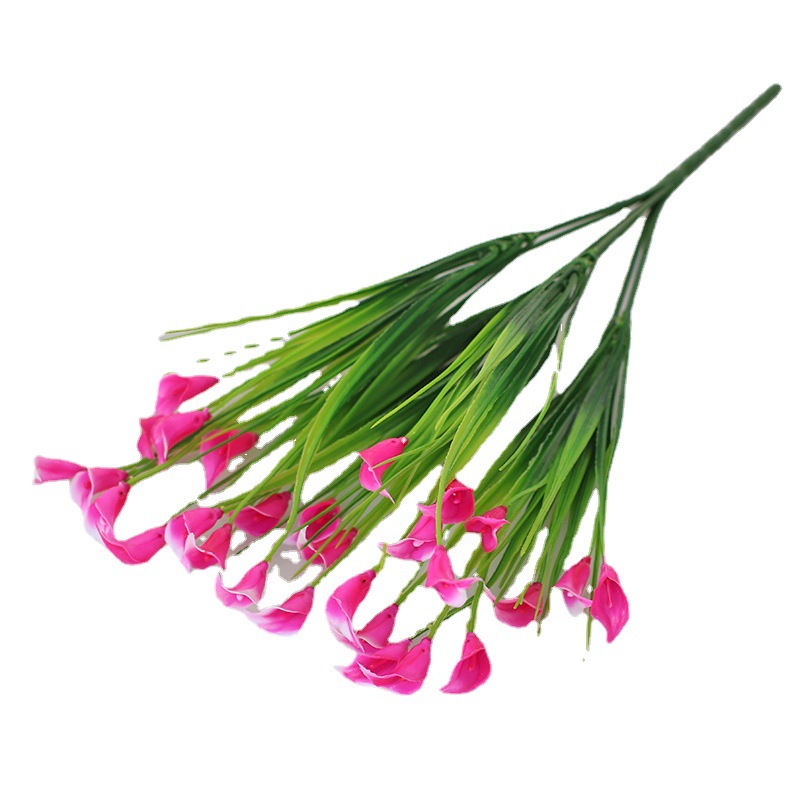 Venta al por mayor Mini simulación estrellado flor artificial planta verde bonsai planta decorativa pequeña flor de plástico sola planta de agua pequeño altavoz