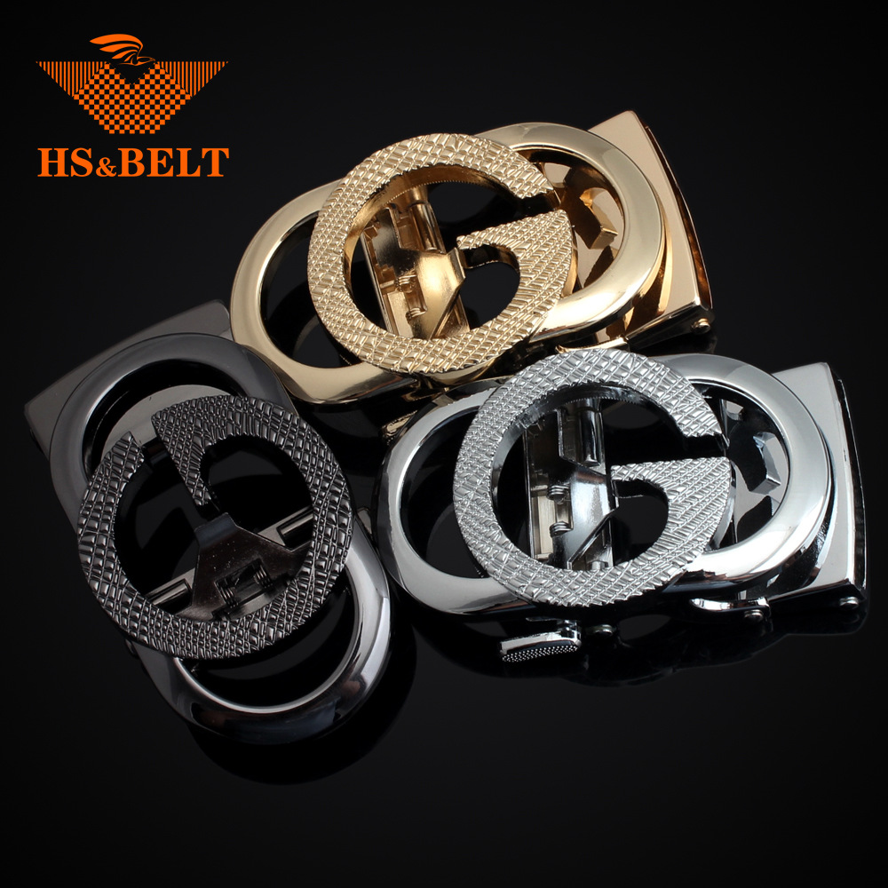 Hongsheng cinturón hebilla letra g hebilla automática hebilla hombres cabeza de cinturón de aleación de zinc hebilla cinturón pantalones cabeza fabricante al por mayor