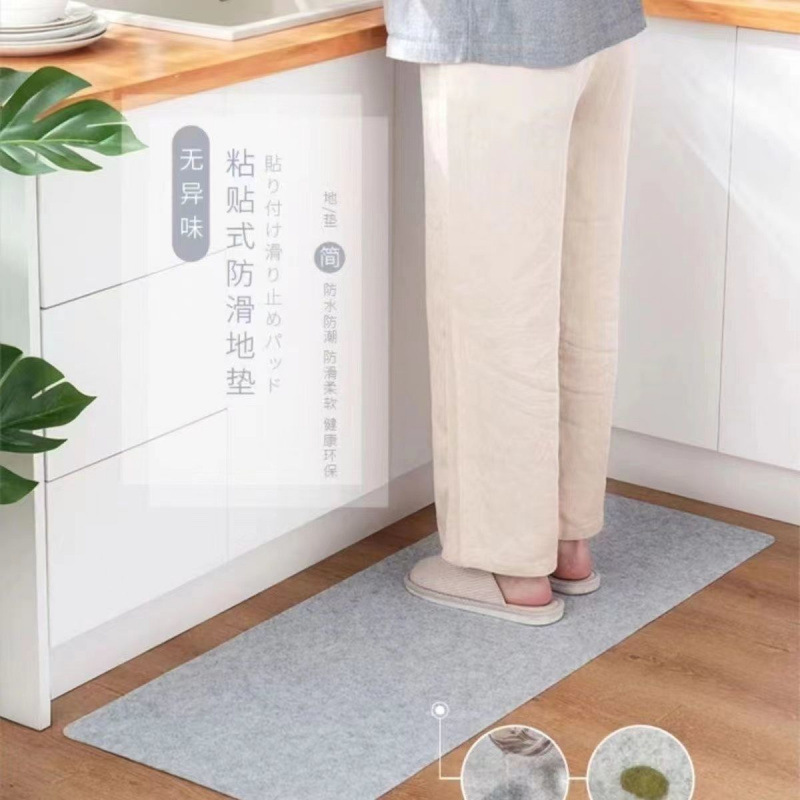 キッチン使い捨てフロアマット、家庭用滑り止めドアマット*油吸収フットマット、浴室ドアの吸水性|undefined