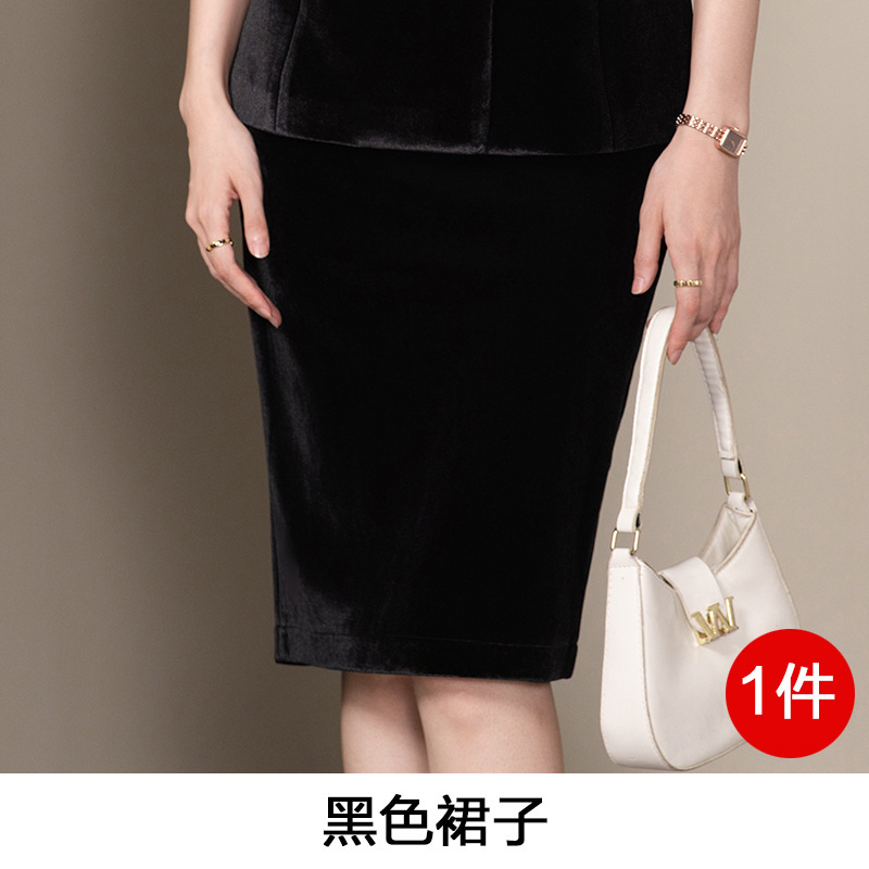高端酒红色丝绒西装套装女春职业装气质女神范上班工作服正装西服|undefined