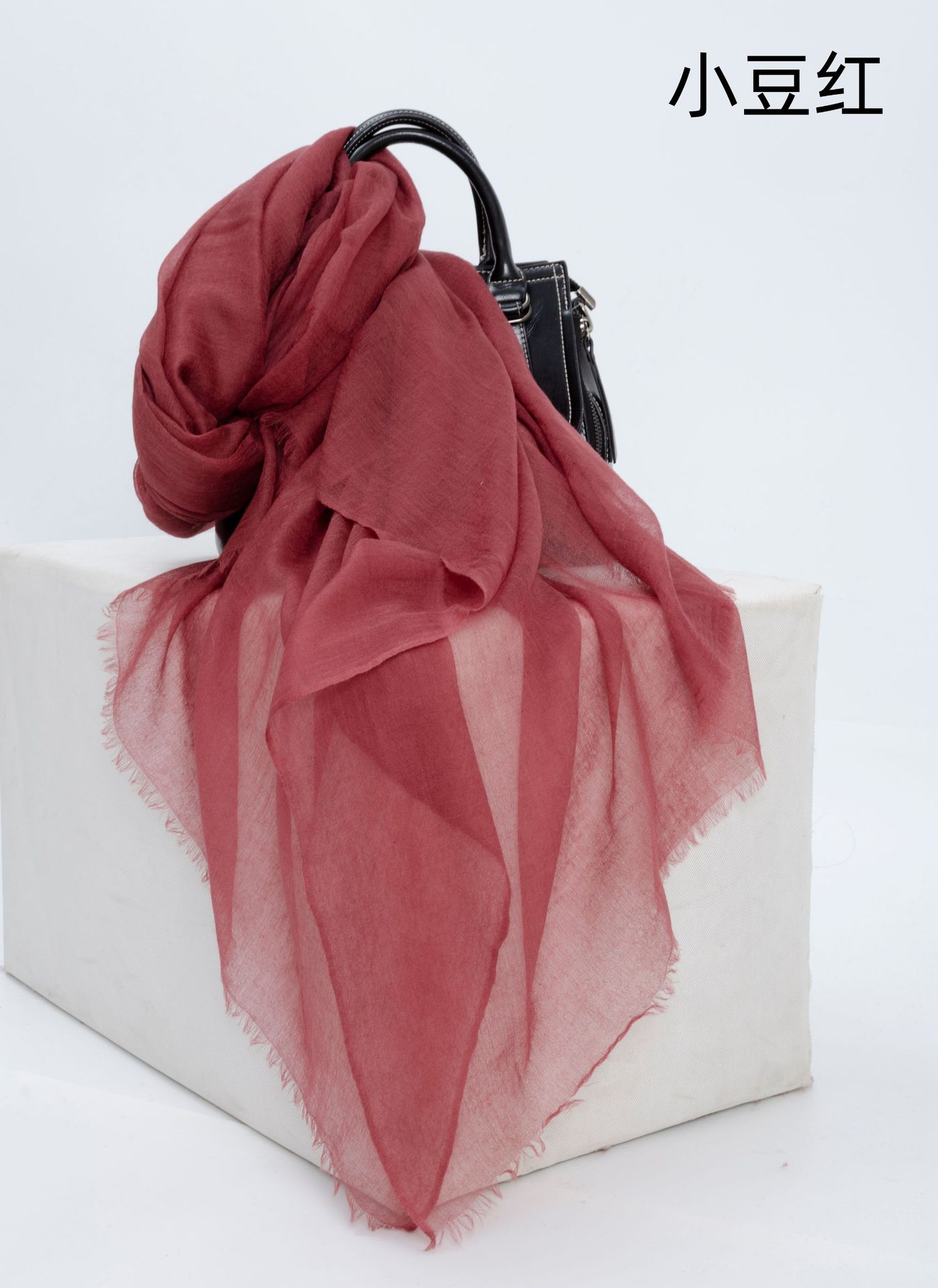 Fábrica de Mongolia Interior nuevo estilo liso 400 anillo ligero bufanda de terciopelo otoño e invierno cuatro estaciones damas cálido chal grande