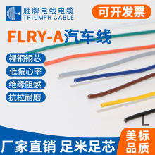 胜牌现货FLRY-A单芯德标汽车线0.22 0.35 0.5 1.5平方105℃电子线