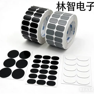 定制自粘硅胶垫黑色圆形硅胶防滑脚垫手机支架防滑硅胶贴硅胶垫片