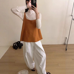 法式气质高级感减龄极简女百搭显瘦元气满满小背心上衣两件套