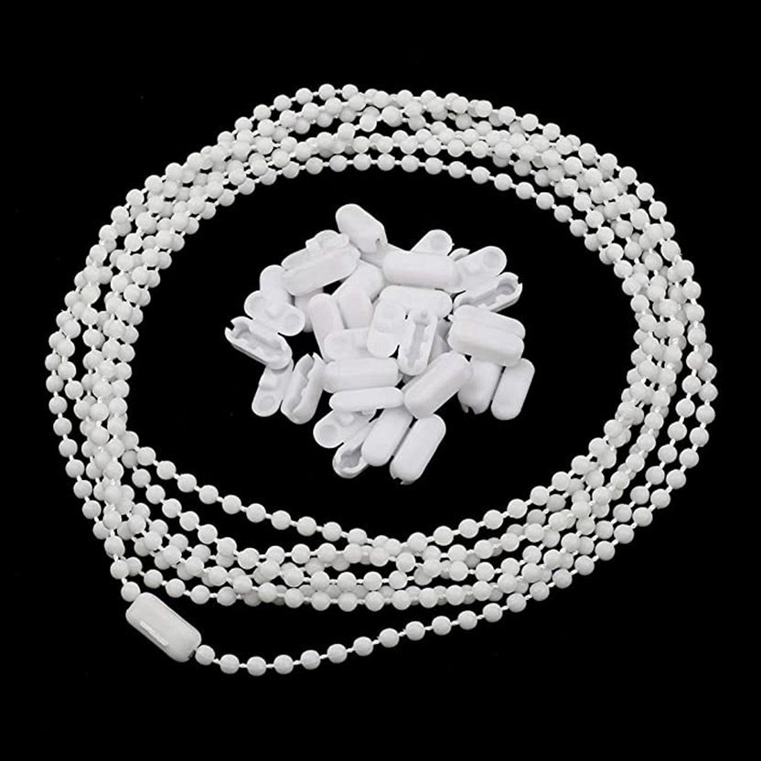 Cuentas / botones de cuentas, accesorios de cortinas 4.5 * 6MM cortinas verticales blancas persianas cortinas accesorios de cadena de cuentas