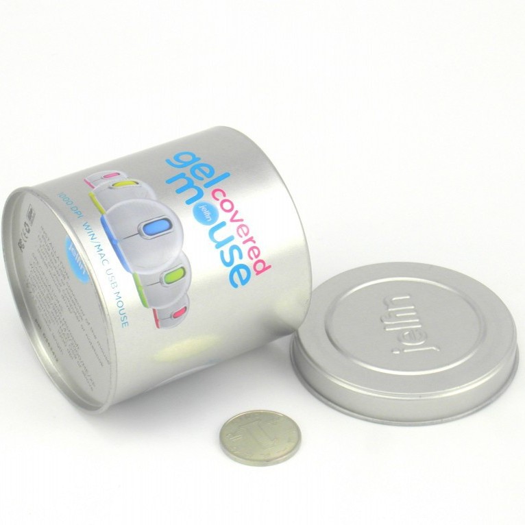 圆形开窗铁罐 鼠标、手表铁盒 滑轮轴承包装盒厂家