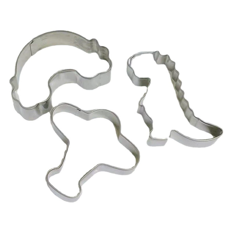 Динозавр из нержавеющей стали форма для печенья цветок Форма для резки DIY торт кухонный инструмент для выпечки