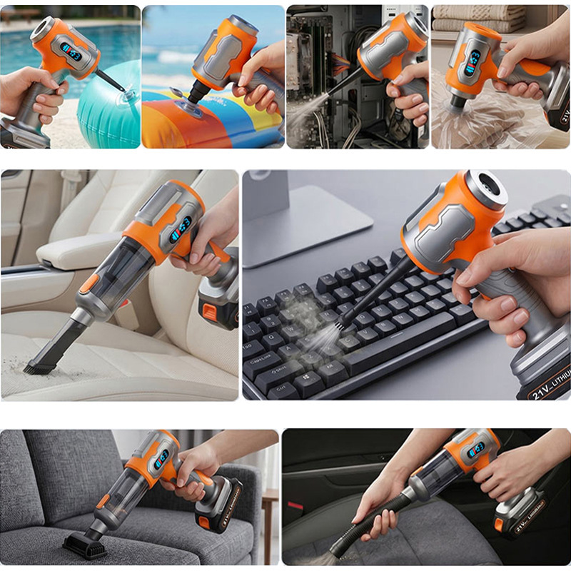 Window Gap Vacuum Cleaner, Handheld Mini Rechargeable, Blowing and Suction Integrated, Wireless, Powerful, Brushless, Portable Window Gap Vacuum Cleaner, Handheld Mini Rechargeable, Blowing and Suction Integrated, Wireless, Powerful, Brushless, Portable