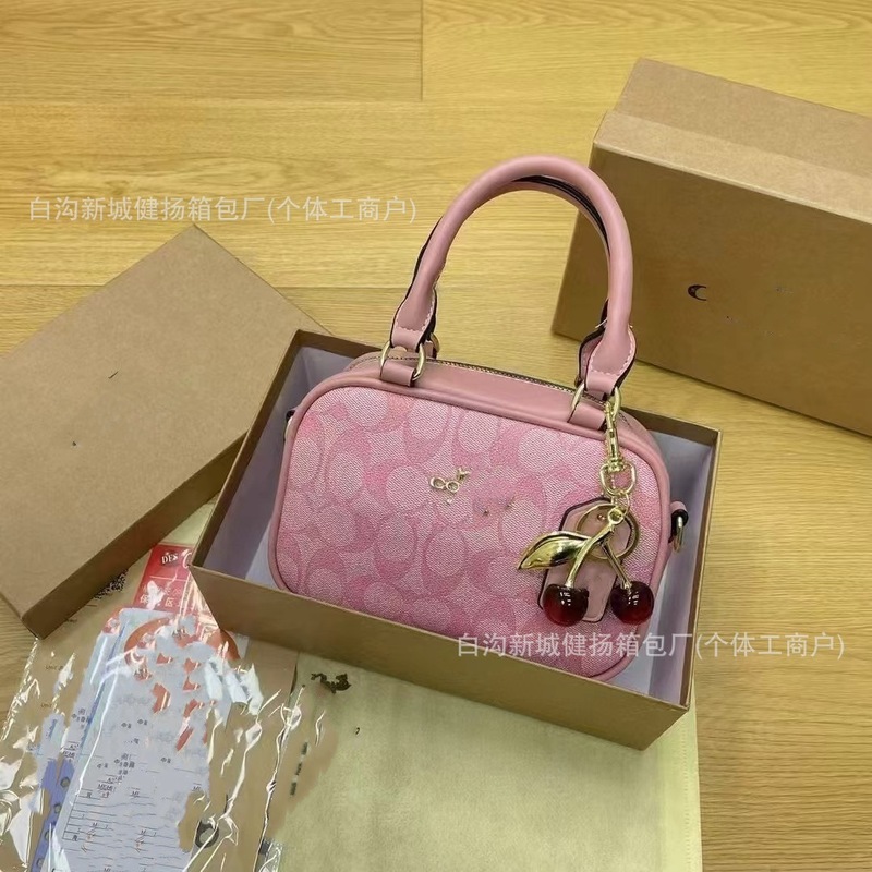 クロスボーダー c ホームボストンバッグクラシックピローバッグ大容量プリントレディースバッグファッショントレンドシングルショルダークロスボディバッグバッチ|undefined