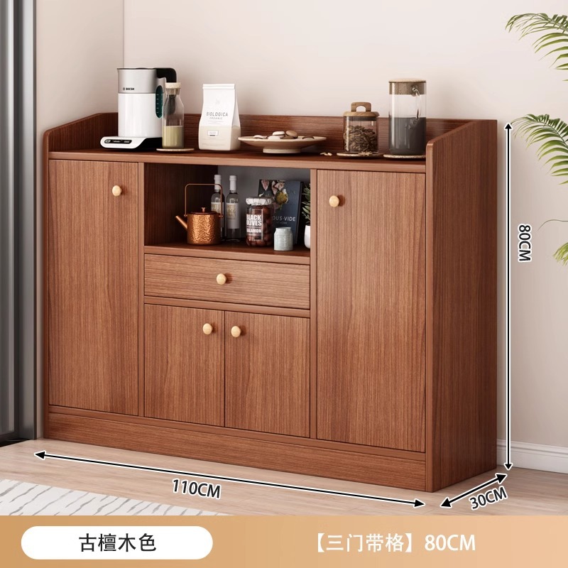 Gabinete de comedor junto a la pared Gabinete de cocina Gabinete de comidas casero Gabinete de almacenamiento Gabinete de salón Gabinete de té de madera maciza