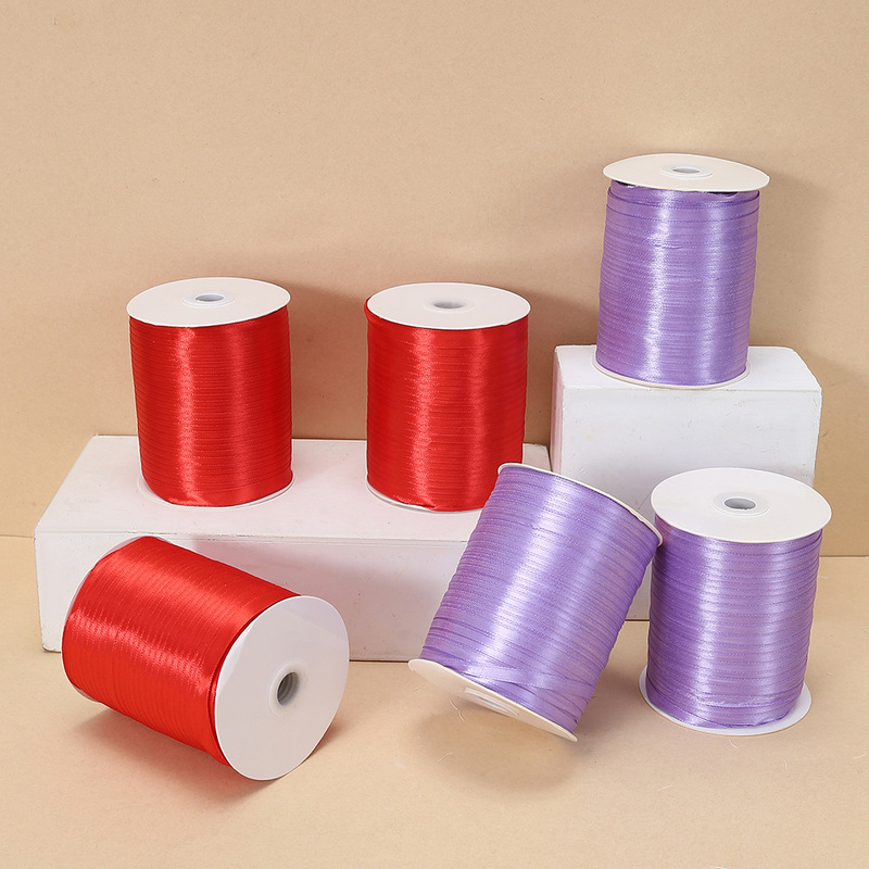 0.6cm wide 530 meters a barrel with ribbon gift packaging ribbon polyester belt gift packaging belt