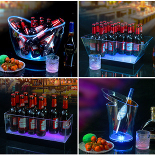 Luminous Ice Bucket Bar Champagne Bucket Ktv Beer Bucket Nightclub Wine Bucket Led Wine Frame Led Ice Bucket