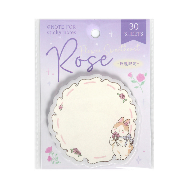 NOTE FOR Post-it Flower Sweetheart Series Niña fresca japonesa N publicación de notas para estudiantes