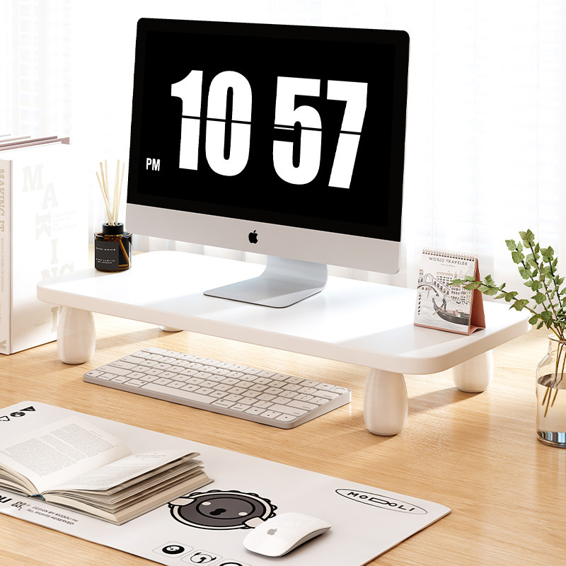 Laptop Elevated Rack Desktop Computer Monitor Office Desktop Storage Rack Desktop Display Screen Elevated Rack