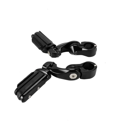 Motorcycle pedals – Suitable for Harley, Grand - 6-pedals-black-large-pedal-ring-black