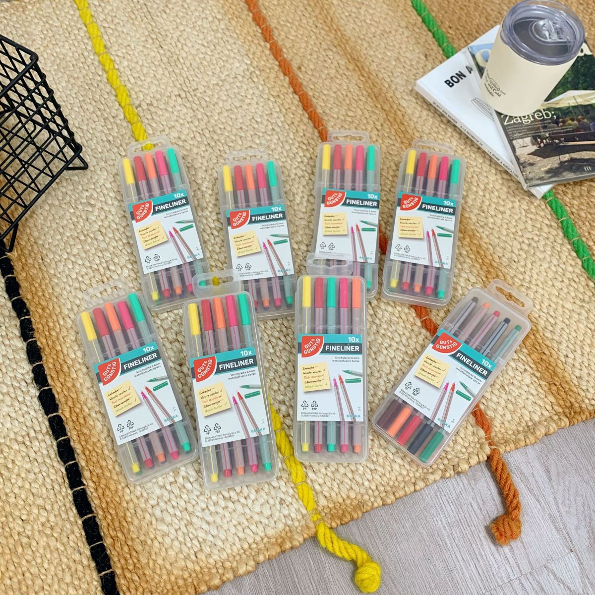Foreign trade wholesale inventory clearance, live streaming group purchase supply chain ~ 10 colored markers in a box