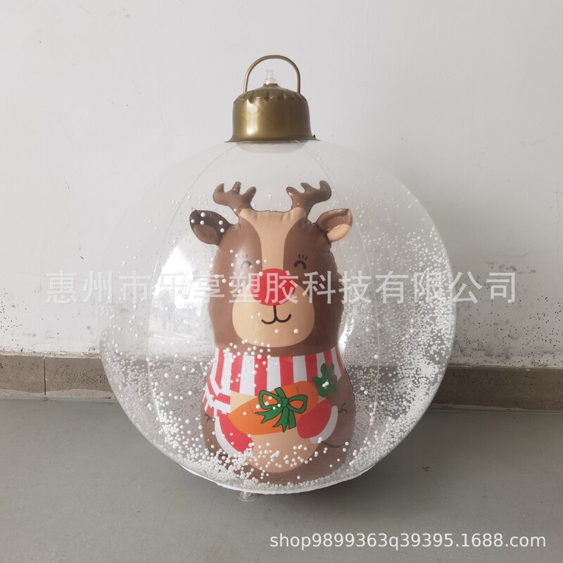 工場直販 PVC インフレータブルクリスマスボール中庭楽しい透明クリスマスツリー LED ライトおもちゃ装飾高透明ボール|undefined