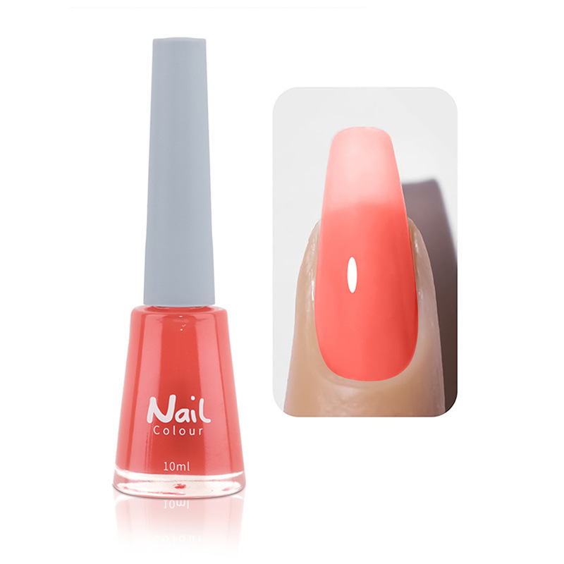 Oily non-peeling long-lasting nail polish baking-free quick-drying non-fading nude transparent nail polish wholesale