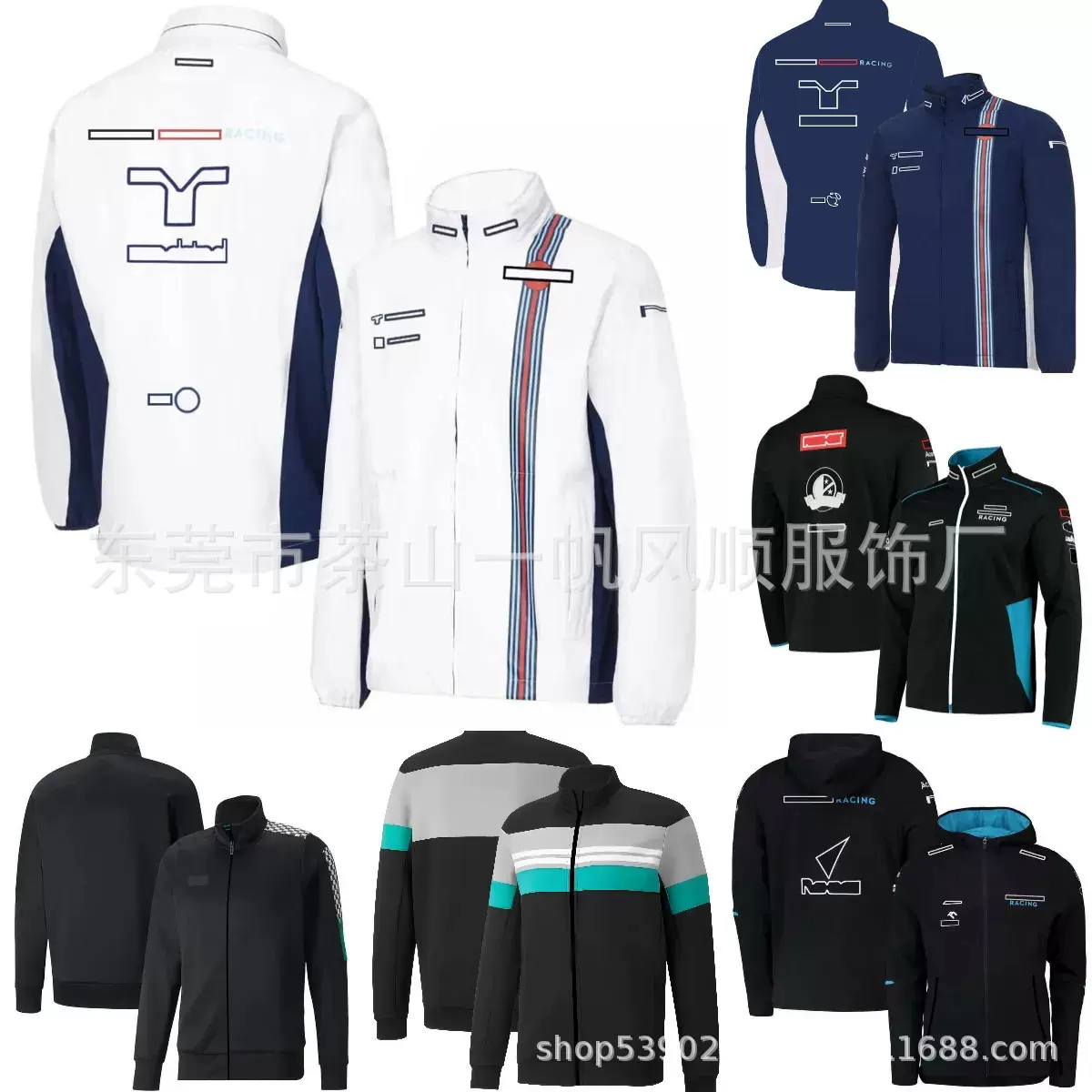 跨境新款时尚百搭原版发货舒适摩托车越野赛车服卫衣外套保暖批发