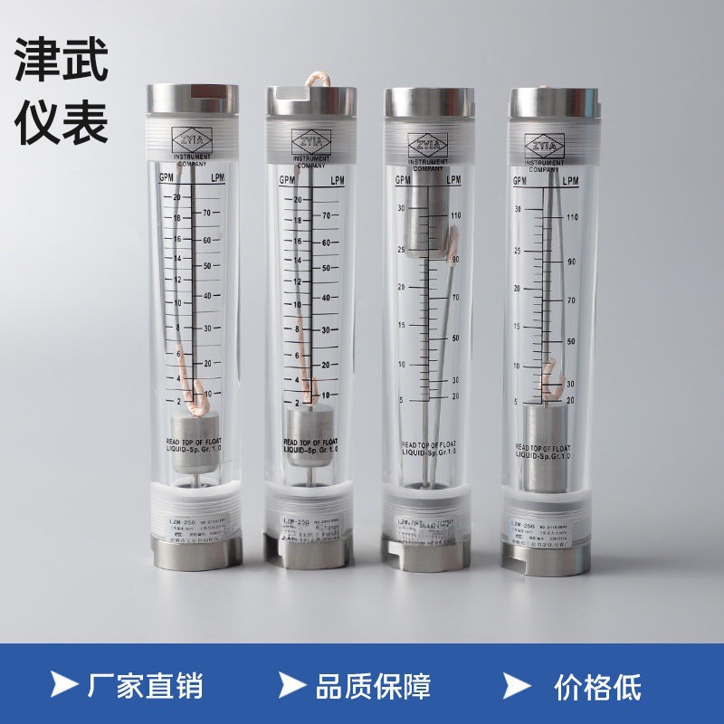 LZM-25G面板式流量计LZT-25G管道式流量计金属转子水处理流量计