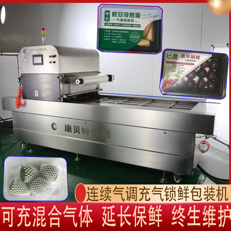 果蔬气调包装机 菠萝蜜无花果车厘子气调充气保鲜包装机