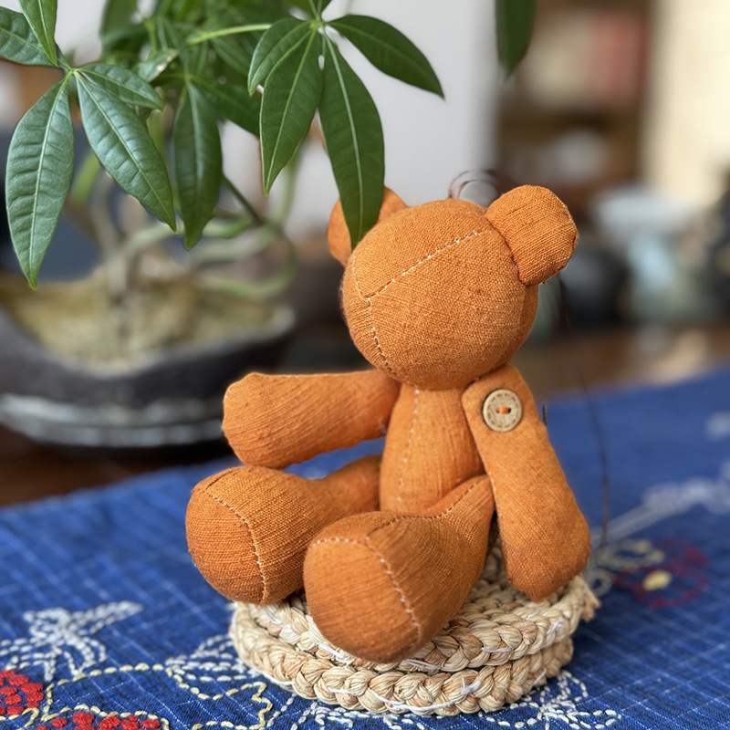 Nuevo oso muñeca muñeca Lu bordado tela de mosaico bolsas de juguete para niños productos acabados colgantes adornos de dibujos animados para el hogar oso