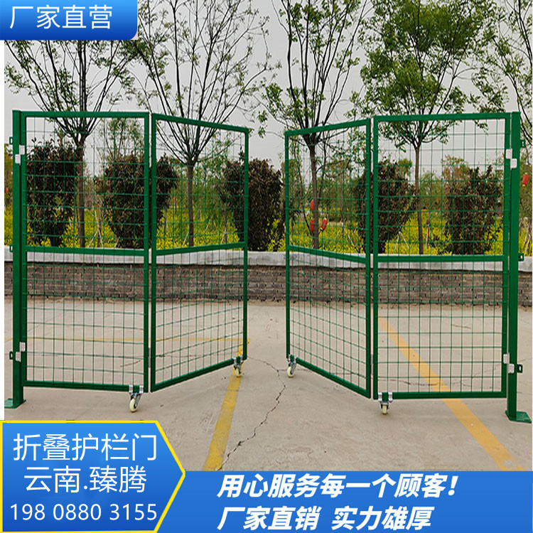 车间推拉门铁丝网门护栏网门仓库车间折叠门简易门围栏网门庭