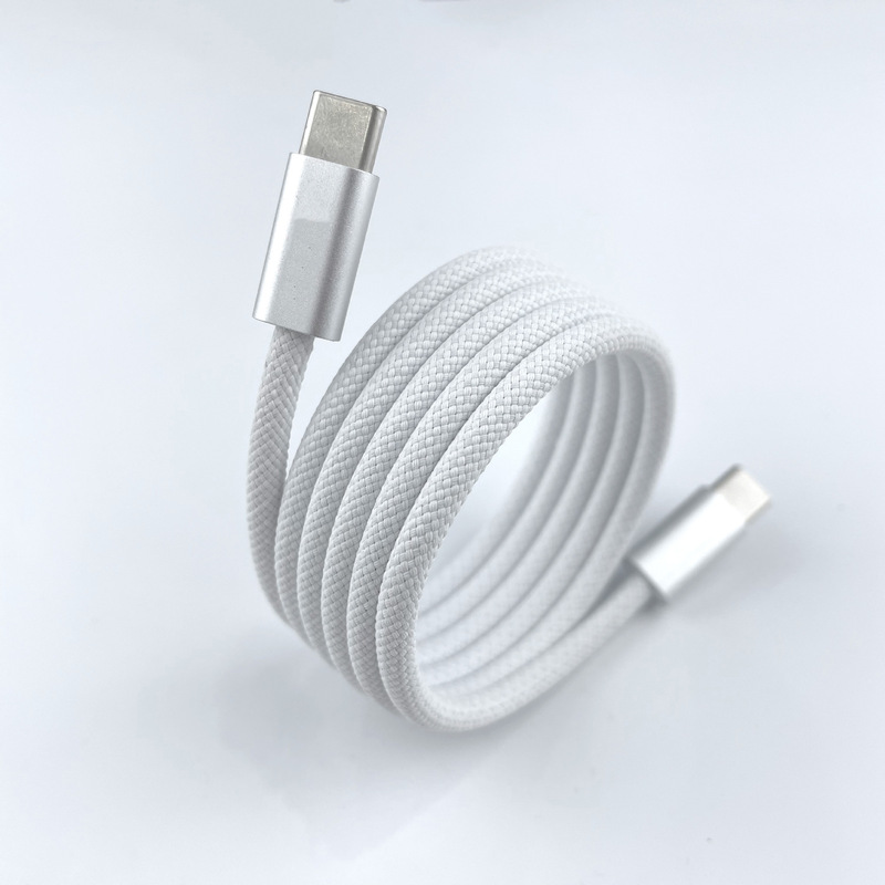 磁気吸収データケーブル編組フラッシュ充電 Huawei Type-C Apple 1615 携帯電話高速充電充電ケーブルに適しています|undefined