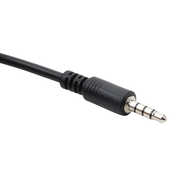Car AUX audio cable 3.5mm to USB card reader mobile phone U disk car OTG audio cable car conversion cable 4
