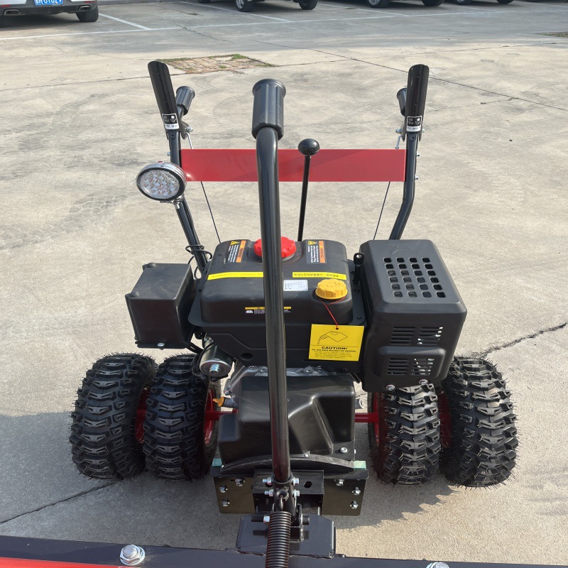手推式双轮清雪机电启动汽油除雪机小型物业厂区扫雪机设备