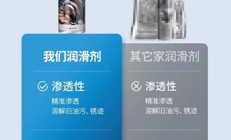 Metal lubricant, anti-rust screw cleaner, suitable for cleaning machinery, powerful for loosening and maintaining electric vehicles, and rust remover
