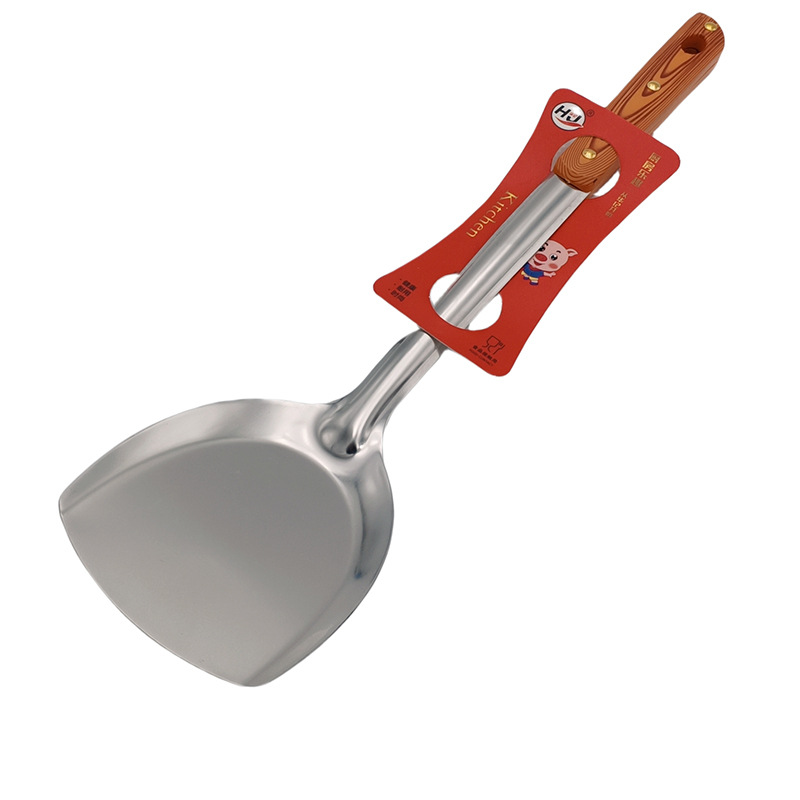 L3232 2,0 grano de madera tres Ding pala espátula hogar pala de cocina utensilios de cocina espátula protectora pala de freír