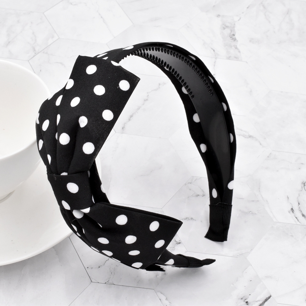 Korea Simple Polka Dot Headband display picture 2