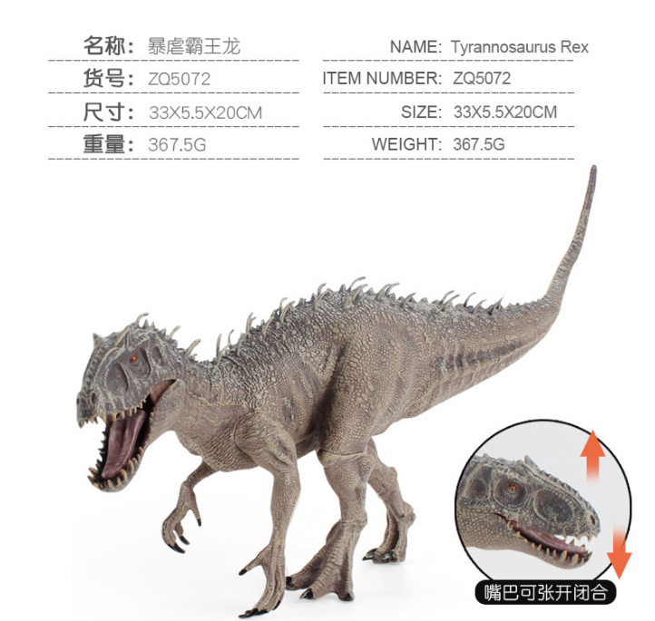 Simulación transfronteriza Jurásico modelo de dinosaurio Cresta de hielo Dragón Garra pesada Dragón Fantasma Río Dragón dinosaurio cadáver sólido modelo hecho a mano