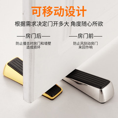 鋅合金門塞硅膠防撞門擋玻璃門移動門門頂限位器免釘安裝防滑門碰