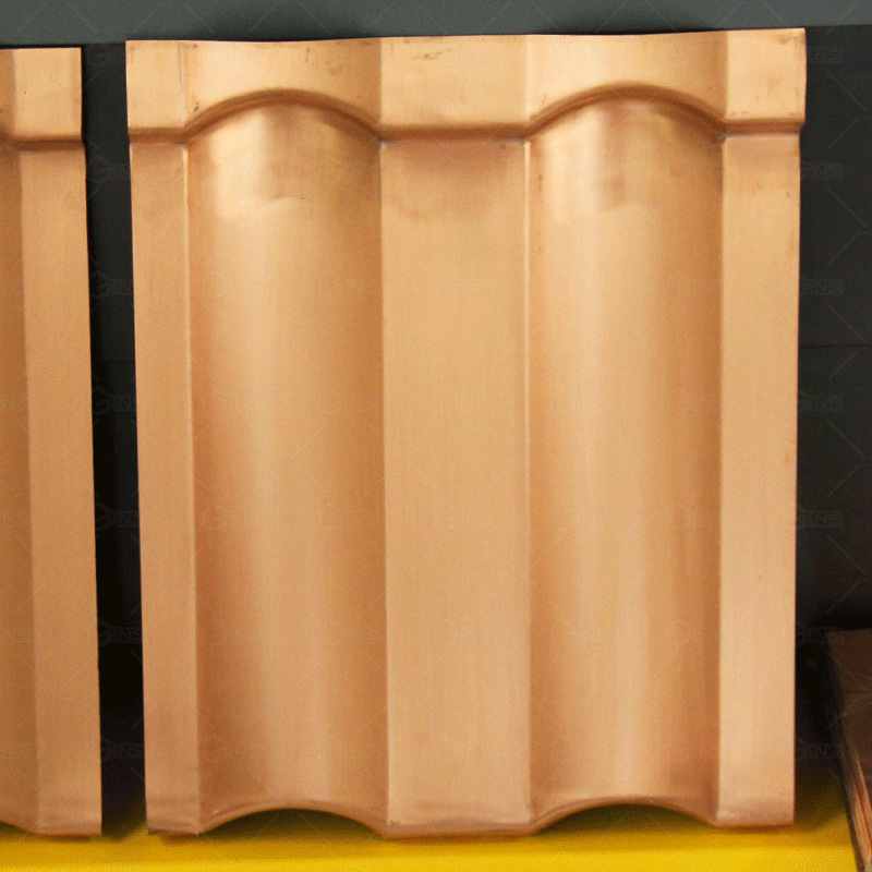 山西金属瓦加工别墅洋房住宅屋顶罗曼瓦寺庙屋面瓦定 制厂家现货