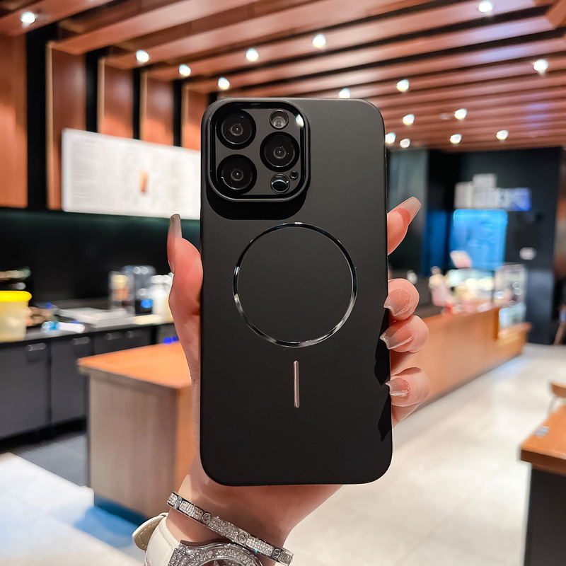 Apple 17PROMAX 携帯電話ケース 磁気吸着細いリング付き Apple 16/15/14 マットな肌触り 17PO 保護ケース|undefined