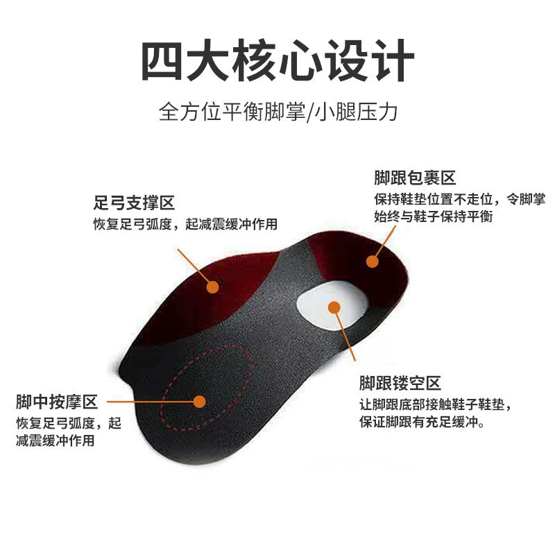 Стелька для поддержки свода panzheng ТПР, коррекция плоскостопия, размеры S–L (26–44)