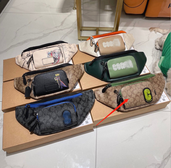 クロスボーダー 2025 アウトレット購入レディースバッグ C コー メンズチェストバッグクラシックメンズウエストバッグポータブルバックパック男性|undefined