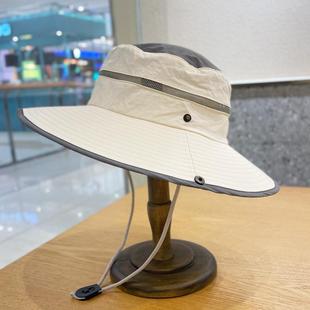 Four-Season Mountaineering Large-Brimmed Sun Hat for Men, Outdoor Sun Protection Fisherman's Quick-Drying Fishing Hat, Western Cowboy Hat for Women, Trendy