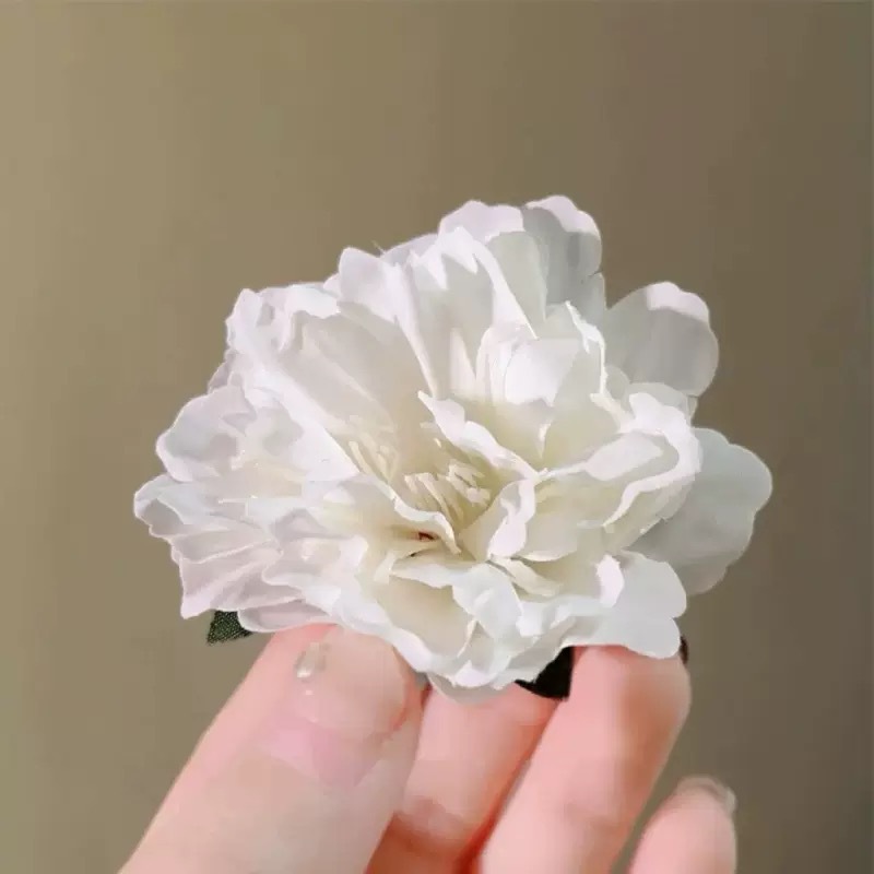 동백꽃 흰색