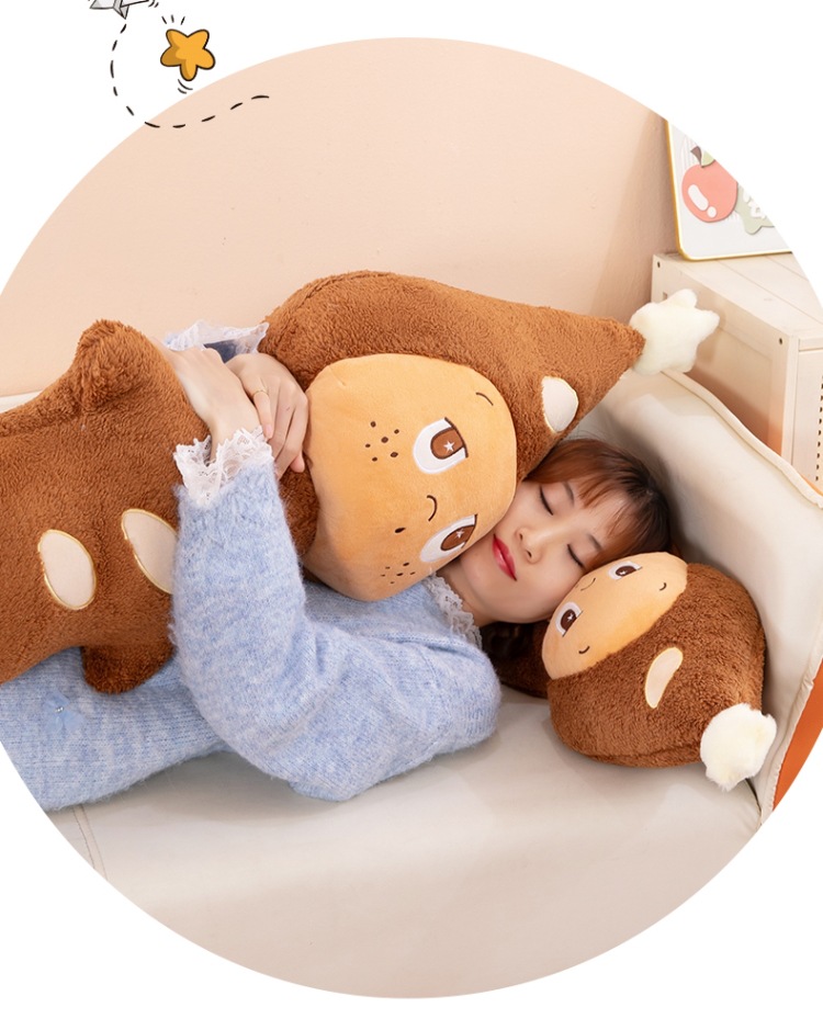 New Po Delicious Starman Baguette Plush Toy Pillow - A gift for your girlfriend, a trendy companion toy