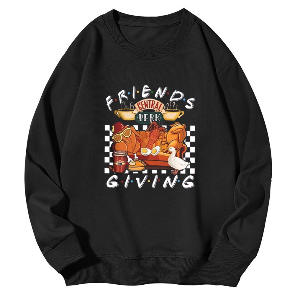 2024 Friends Turkey Sweatshirt Thanksgiving Shirt Funny Tv S