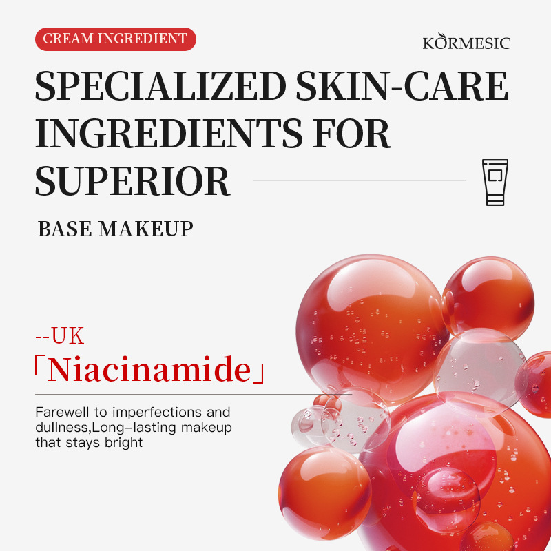 Crema BB transparente KORMESIC Red Pomegranate Ivory White_voghion.com