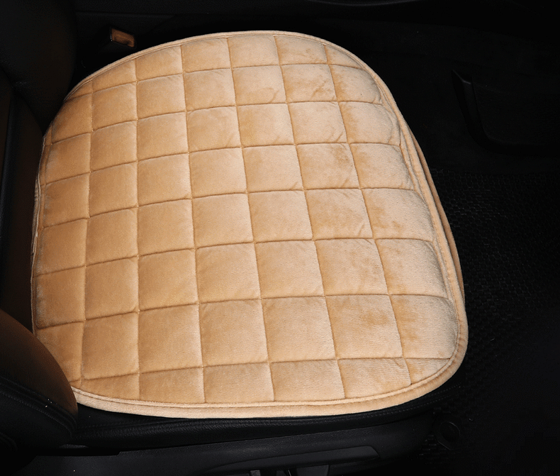 Thickened plush cushion winter car cushion three-piece set without backrest manufacturers