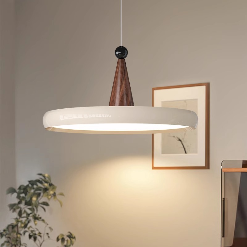 2025 nuevo candelabro de restaurante de cono lámpara de comedor de protección ocular de espectro completo lámpara de Zhongshan simple moderna de estilo antiguo