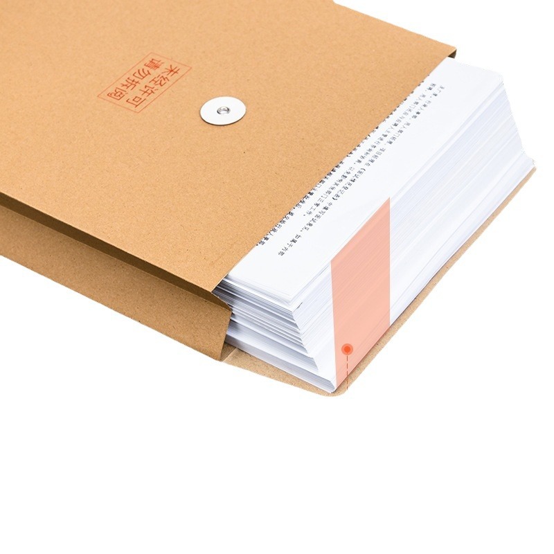 Deli 64100/64101/64104 grueso de papel Kraft bolsa de archivo BOLSA DE INFORMACIÓN Bolsa 6cm/4cm10 unids