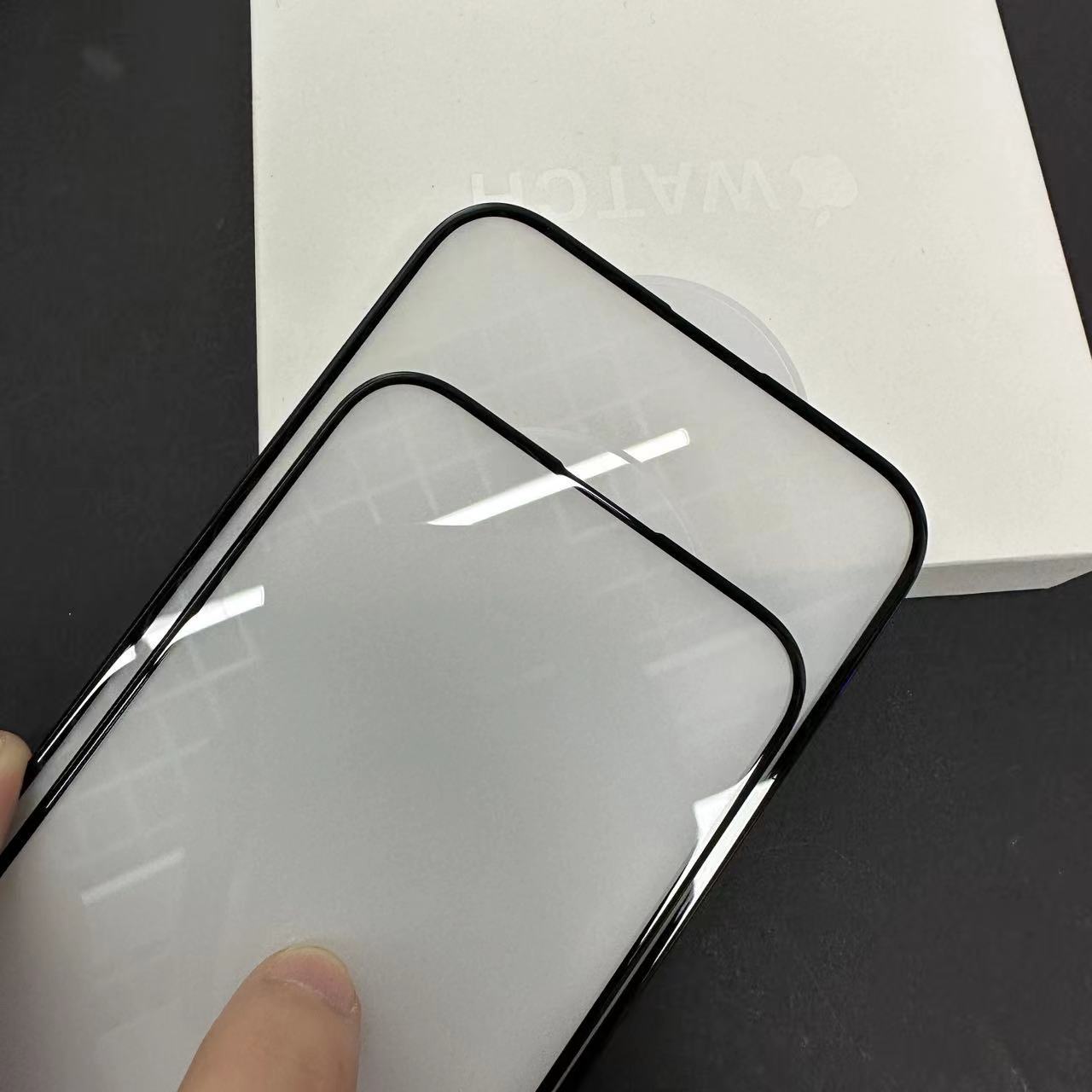 Adecuado para iPhone15Pro tallado en frío HD cubierta de pantalla completa arco grande iPhone15Promax3D película templada