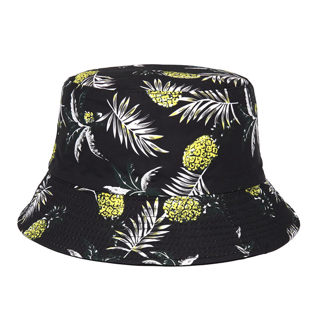Sombrero de Sol de verano Sombrero de cubo de pato amarillo reversible para hombres